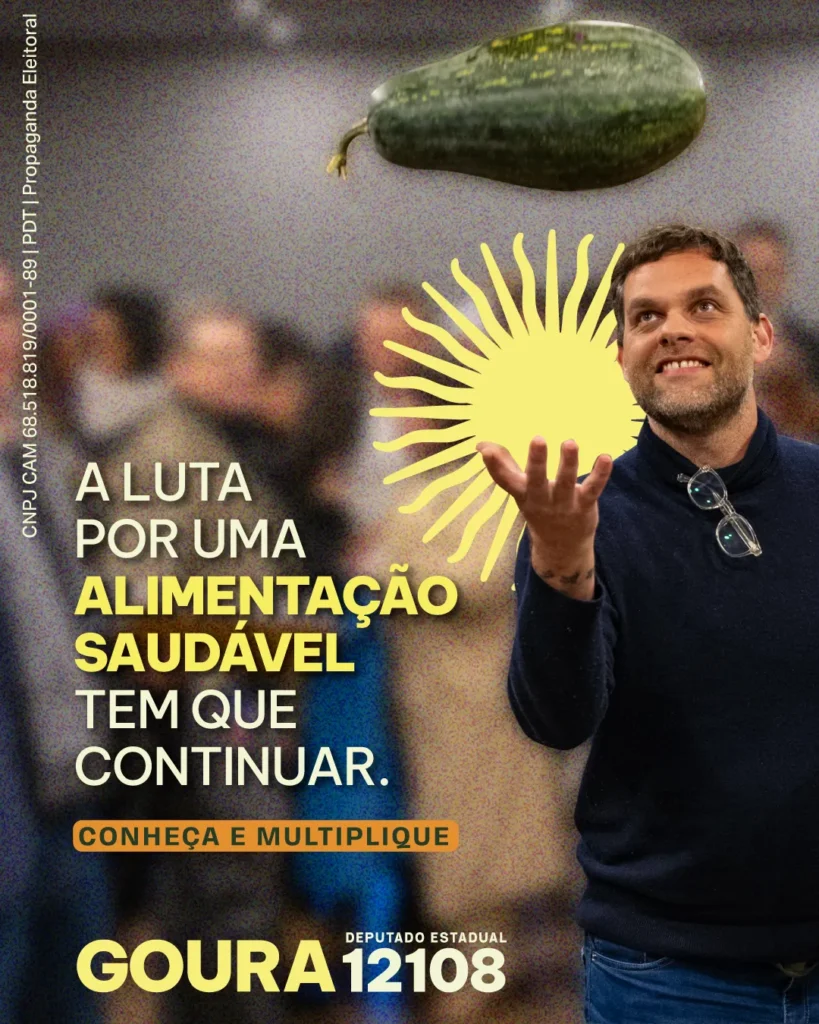 A luta por uma alimentação saudável tem que continuar.